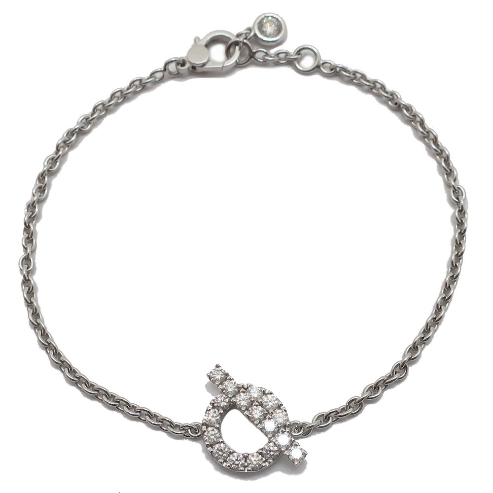 Hermes Finesse 18k white gold bracelet